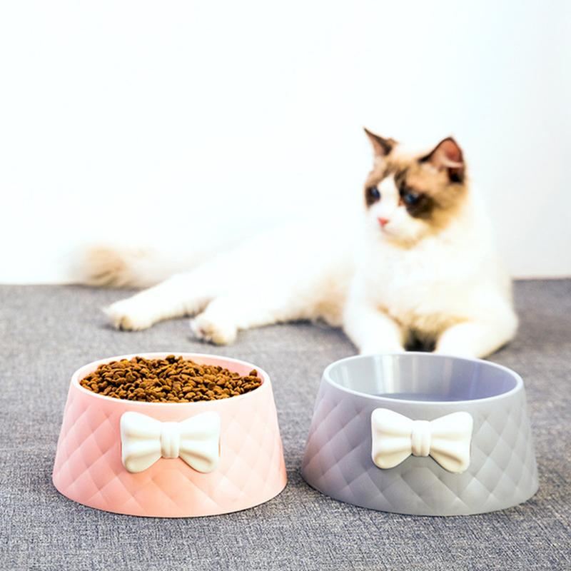 schattige bow pet feeder