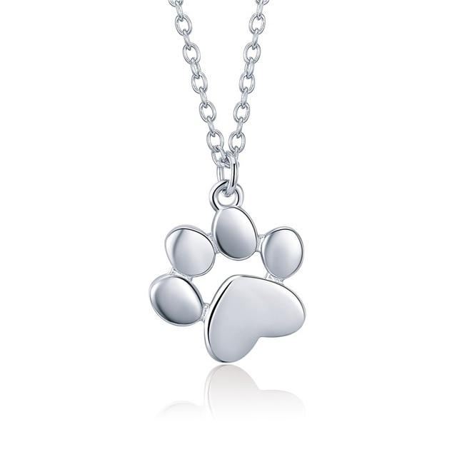 schattige dierenpootafdruk ketting