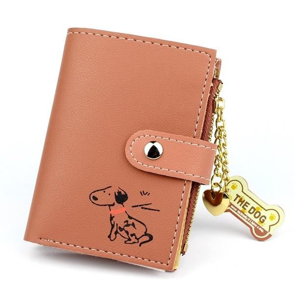 schattige hond design portemonnee etui