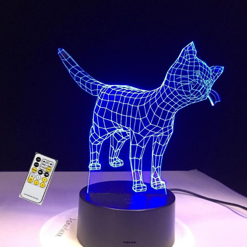 schattige kitten 3d-lamp