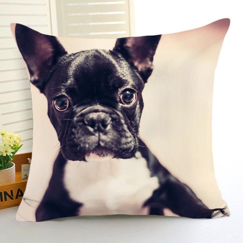 schattige puppy honden print kussenhoes