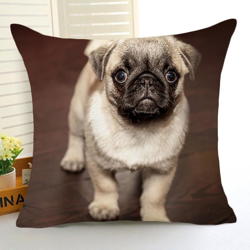 schattige puppy honden print kussenhoes