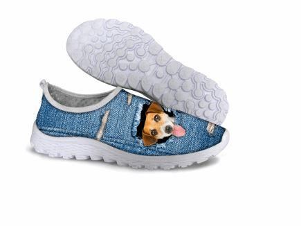 schattige stijl hond afdrukken luchtgaas schoenen
