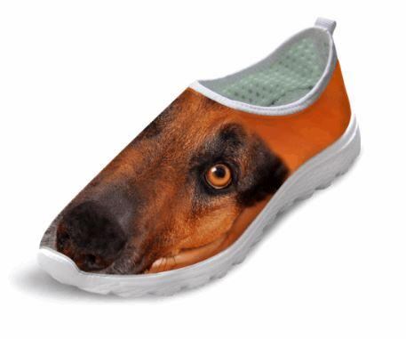 schattige stijl hond afdrukken luchtgaas schoenen