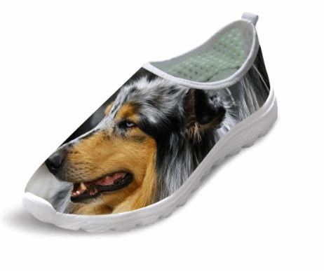 schattige stijl hond afdrukken luchtgaas schoenen
