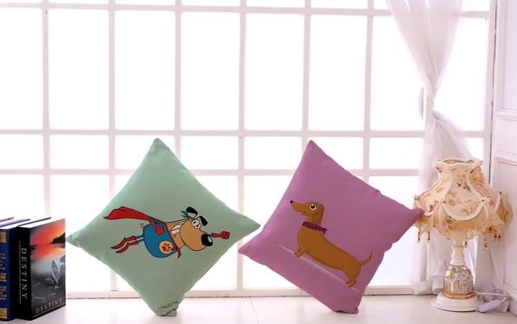 schattige teckel hond print kussensloop