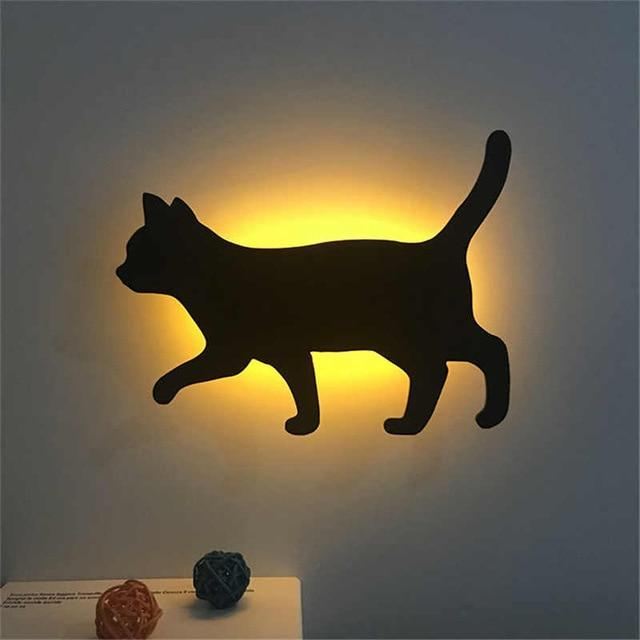 sensor en spraaksensor led schattige kattenlamp