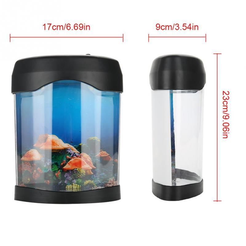 usb mini aquarium kleur veranderend licht