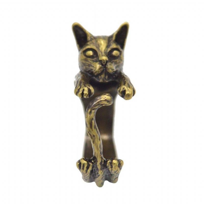 vintage cat wrap ringen