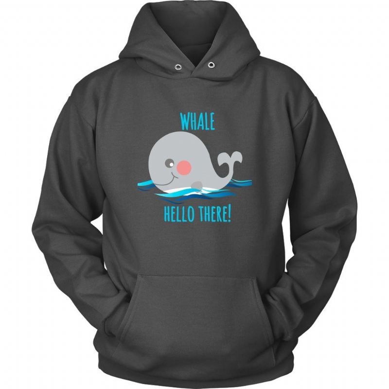 walvis hallo hoodie ontwerp