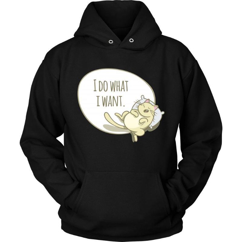 wat ik wil katten hoodie ontwerp