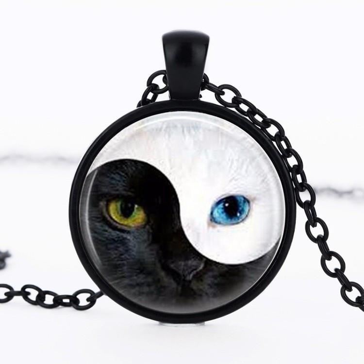 yinyang kat hanger ketting