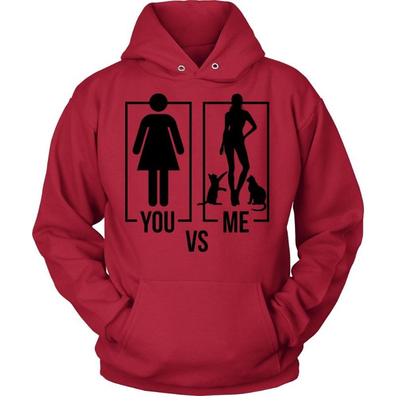 you vs me type hoodie jas ontwerp