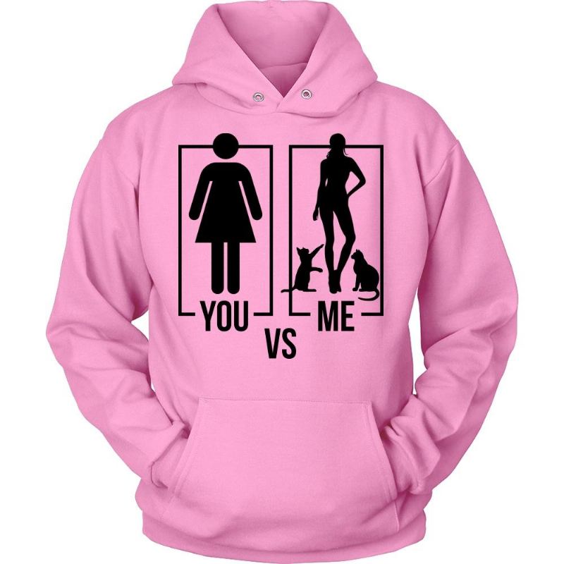 you vs me type hoodie jas ontwerp